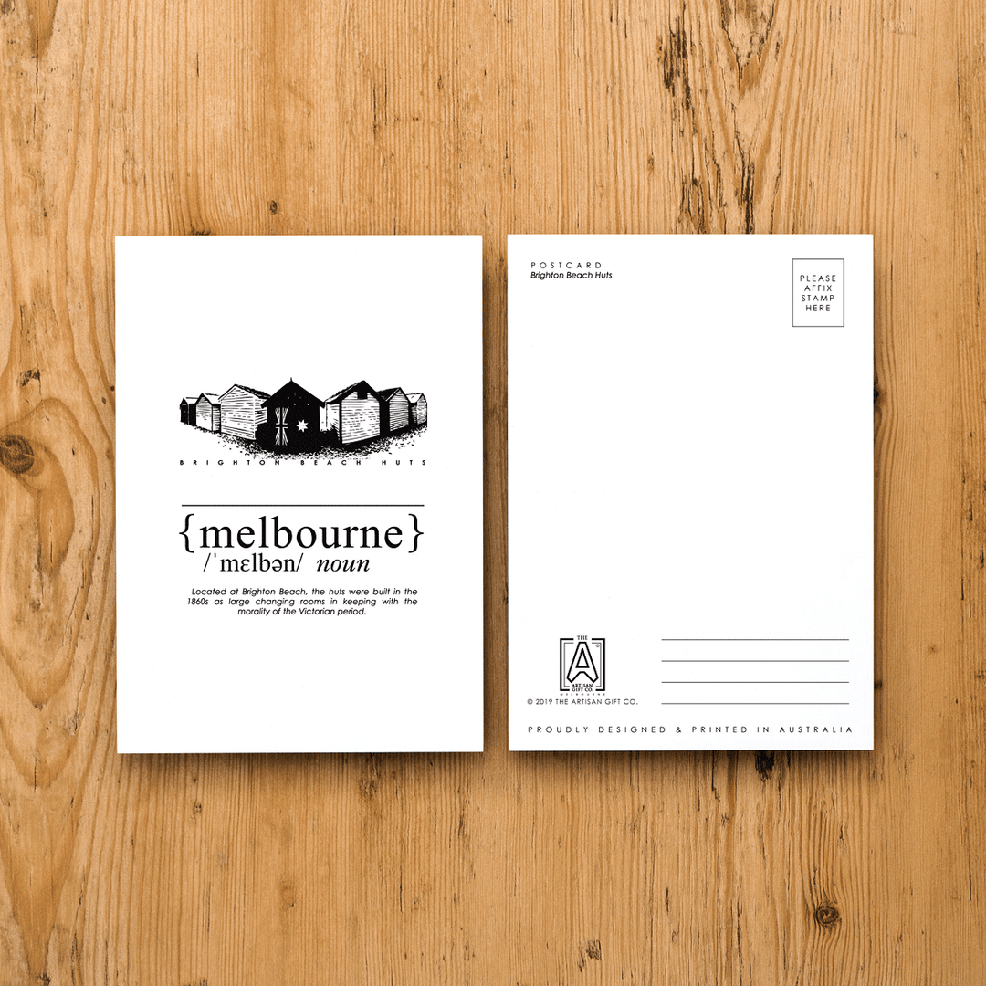 Melbourne Landmark Postcard - Brighton Beach