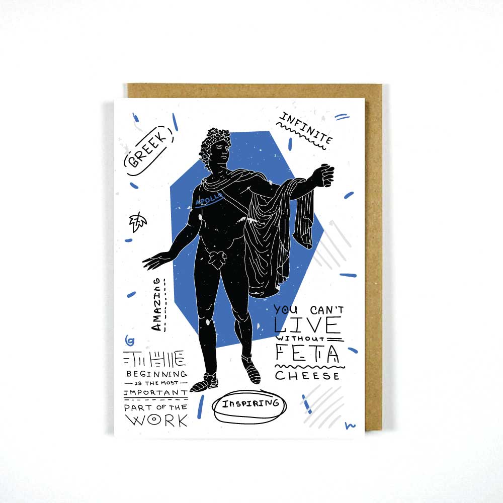 Greek Greeting Card Apollo