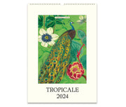 Cavallini & Co. Wall Calendar 2024 - Tropicale Front