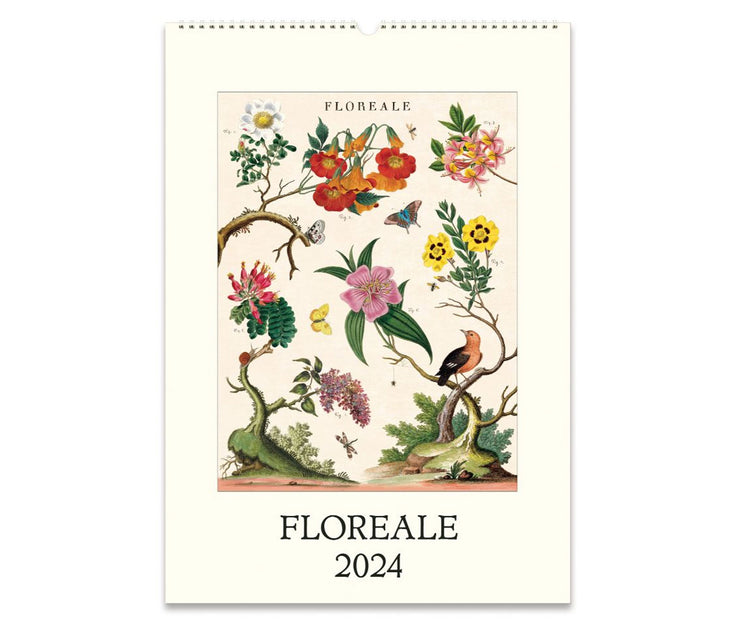 Cavallini & Co. Wall Calendar 2024 - Floreale Front
