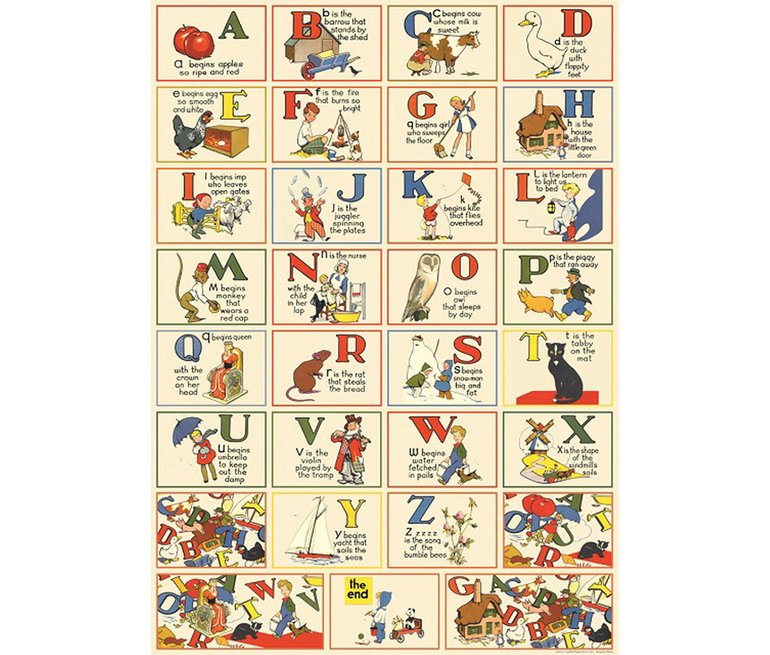 Cavallini & Co. Poster - ABCs Vintage Wall Print