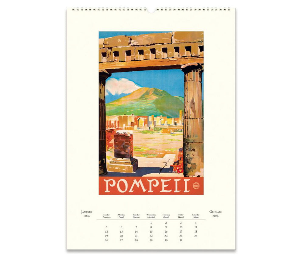 Cavallini & Co. Wall Calendar 2025 - Italia Inside