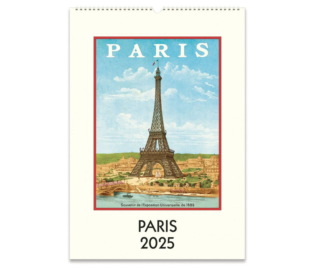 Cavallini & Co. Wall Calendar 2025 - Paris Front