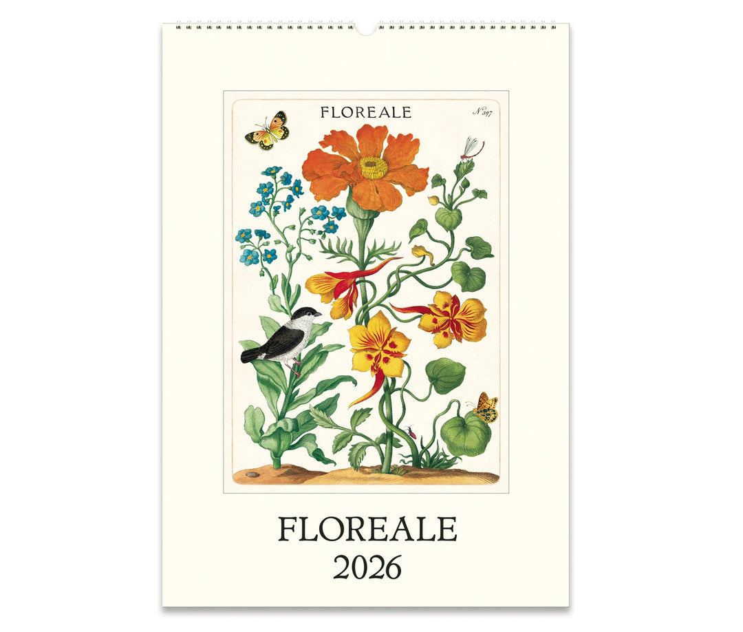 Cavallini & Co. Wall Calendar 2026 - Floreale Front