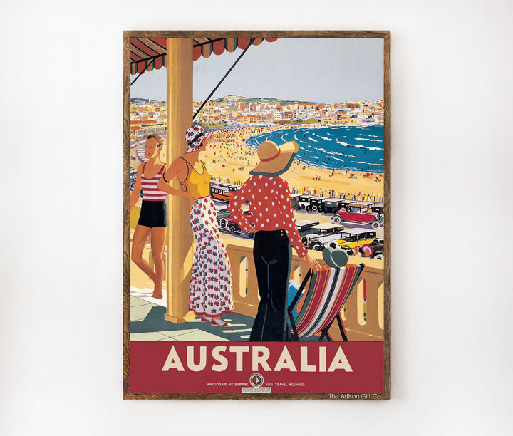 Cavallini & Co. Poster - Australian Travel Poster Vintage Wall Print