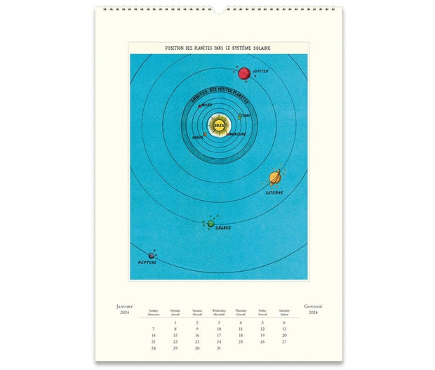 Cavallini & Co. Wall Calendar 2024 - Astronomy Inside