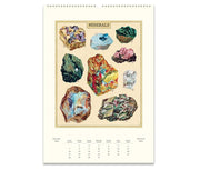 Cavallini & Co. Wall Calendar 2024 - Mineralogie Inside