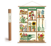 Cavallini & Co. Poster - Gardening Vintage Wall Print Framing Kit