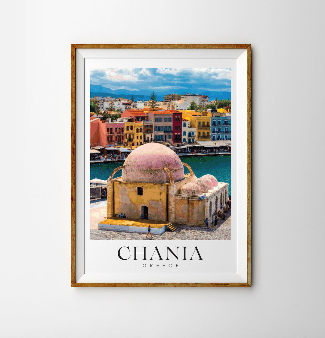 CHANIA Crete - Greece Travel Poster