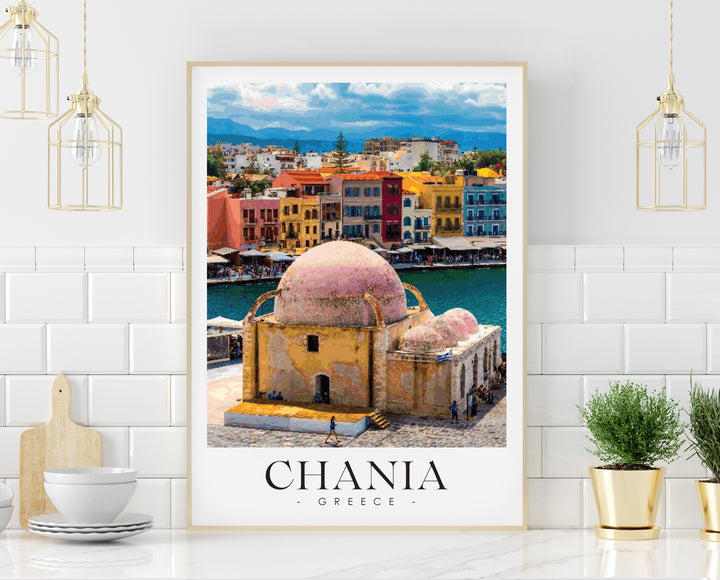 CHANIA Crete - Greece Travel Poster