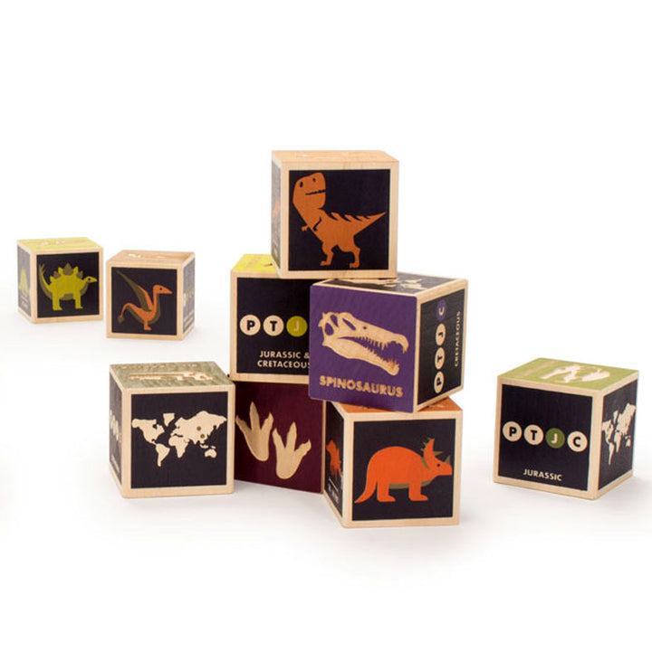 Uncle Goose Dinosaur Wooden Blocks Lifestyle