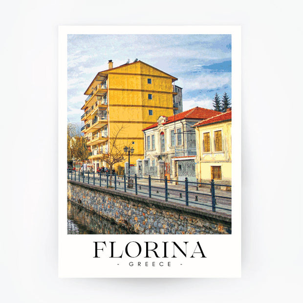 FLORINA Macedonia - Greece Travel Poster