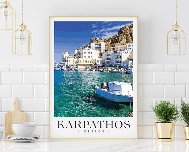KARPATHOS - Greece Travel Poster Lifestyle