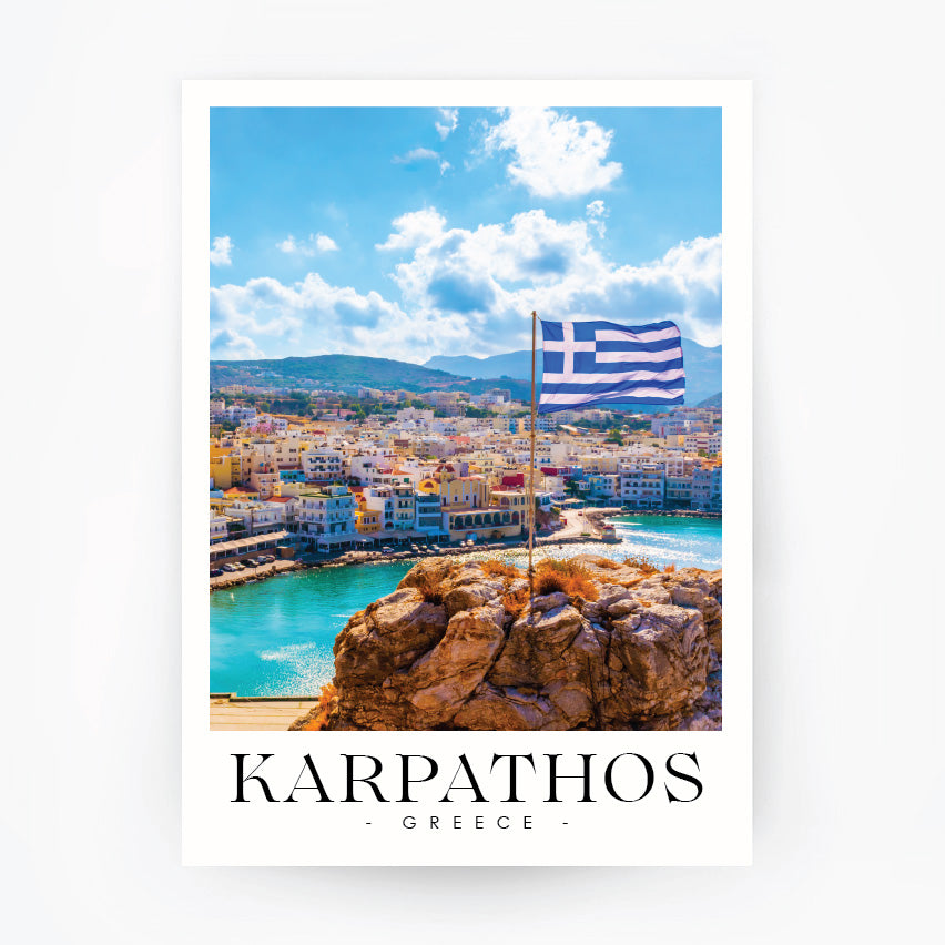 KARPATHOS 2 - Greece Travel Poster