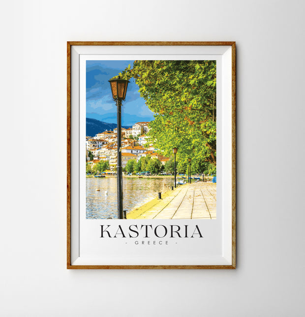 KASTORIA Macendonia - Greece Travel Poster