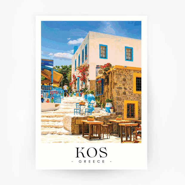 KOS - Greece Travel Poster