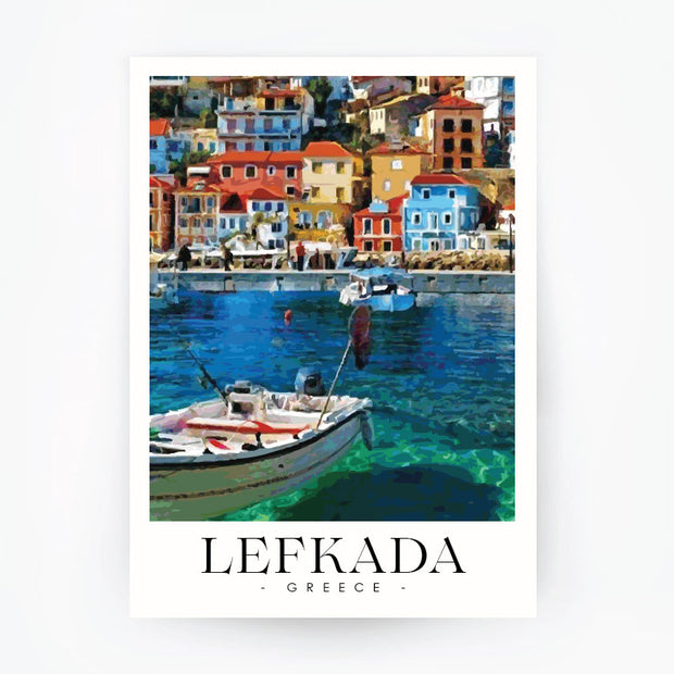 LEFKADA - Greece Travel Poster