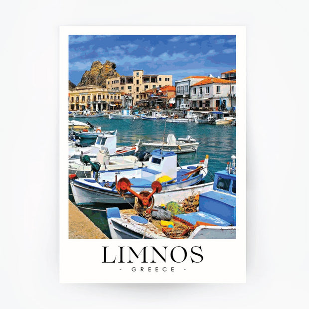 LIMNOS Aegean Sea - Greece Travel Poster
