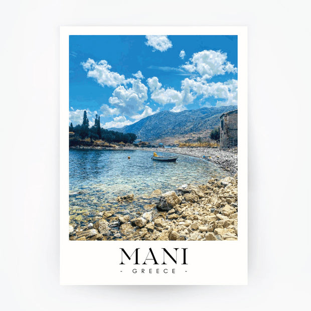 MANI 2 Peloponnese - Greece Travel Poster