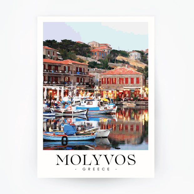 MOLYVOS - Greece Travel Poster