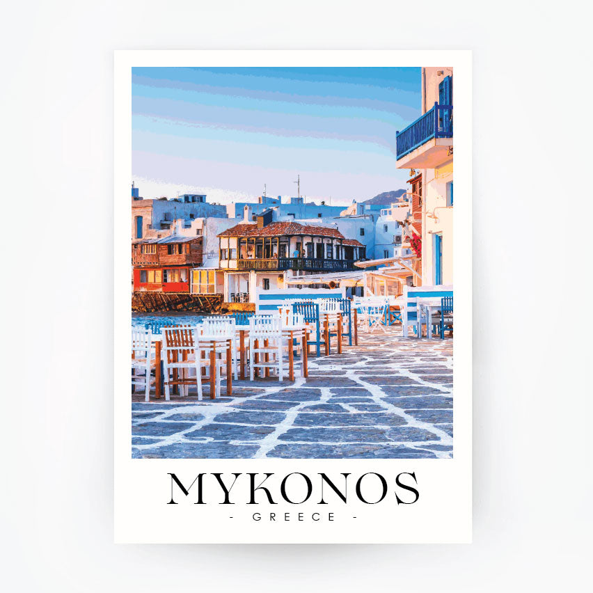 MYKONOS 2 Aegean Sea - Greece Travel Poster