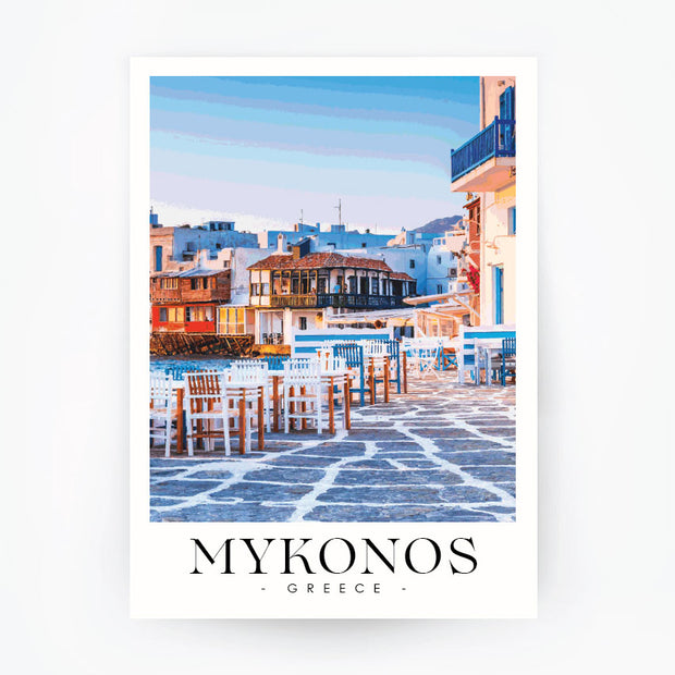 MYKONOS 2 Aegean Sea - Greece Travel Poster
