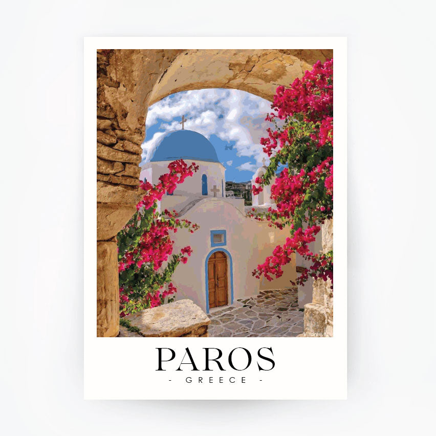 PAROS 2 Aegean Sea - Greece Travel Poster