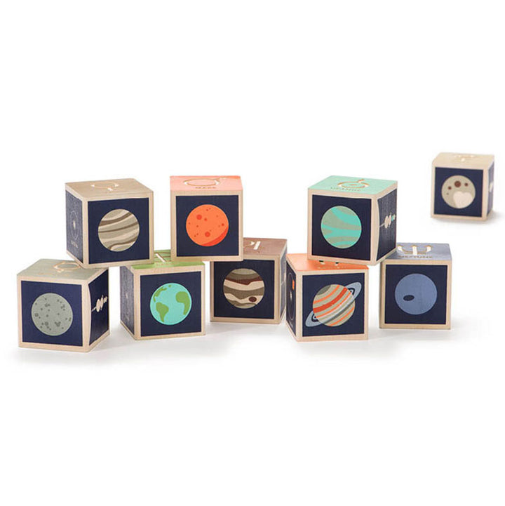 Uncle Goose Planet Wooden Blocks - Box of 9