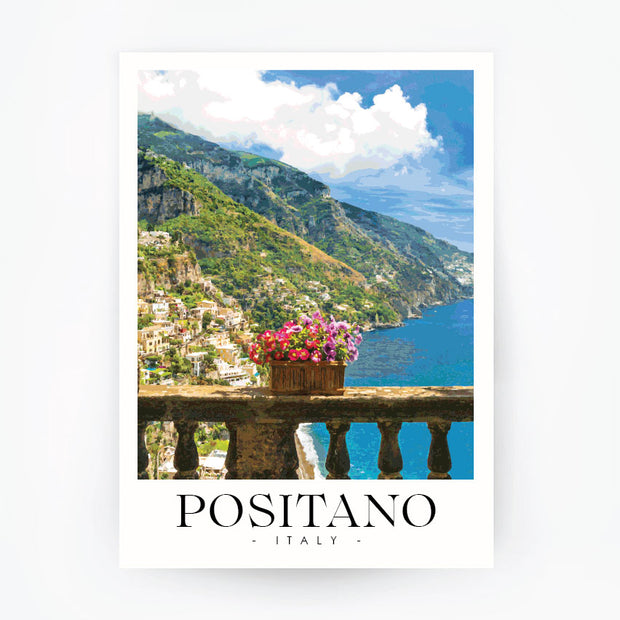POSITANO 2 Amalfi Coast - Italy Travel Poster