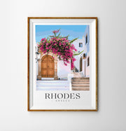 RHODES Dodecanese - Greece Travel Poster