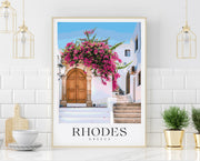 RHODES Dodecanese - Greece Travel Poster Lifestyle