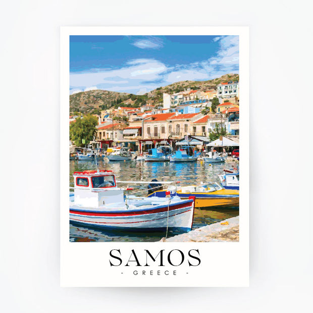 SAMOS Aegean Sea - Greece Travel Poster
