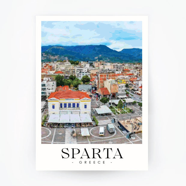 SPARTA - Greece Travel Poster