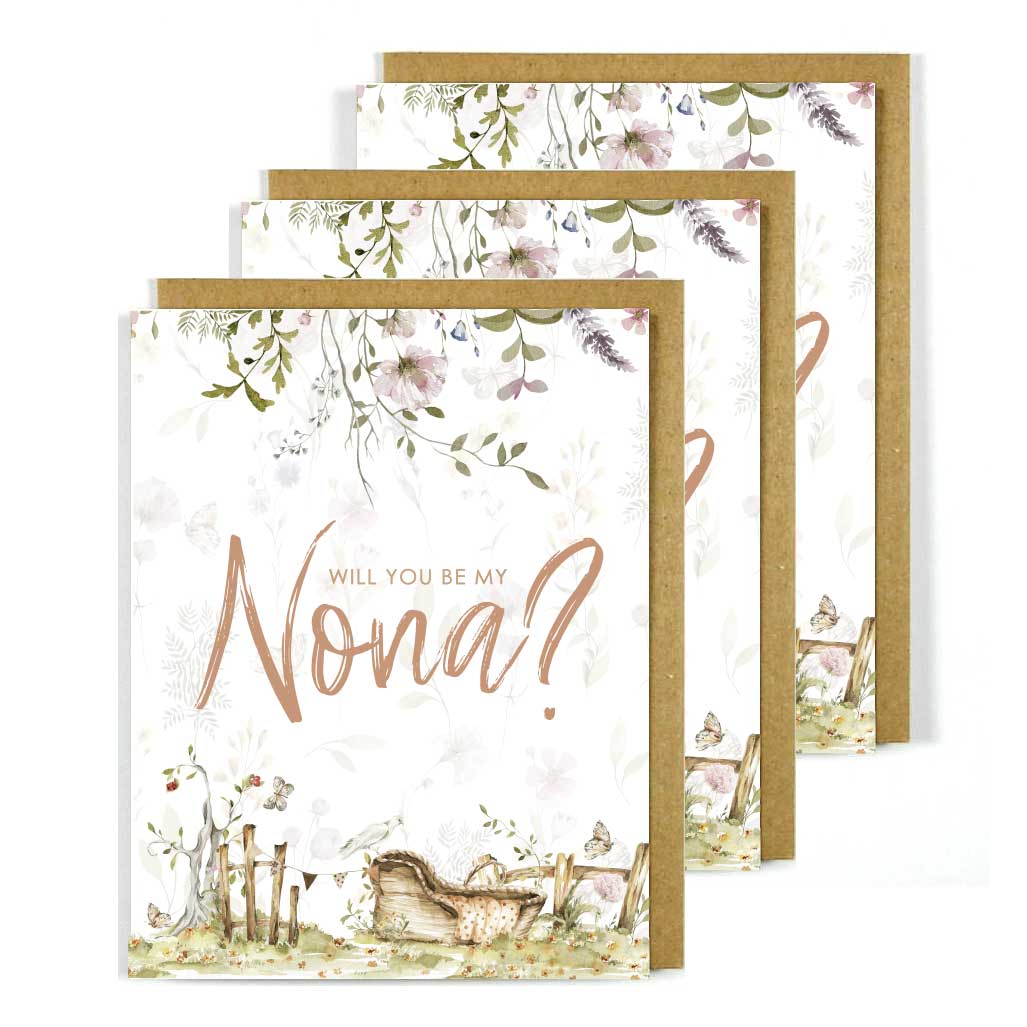 Greek Greeting Card Will You Be My Nona? BULK