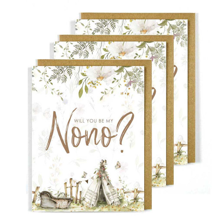 Greek Greeting Card Will You Be My Nono? Bulk