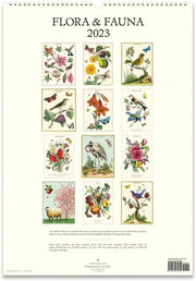 Cavallini & Co. Wall Calendar 2023 - Flora & Fauna