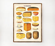 Cavallini & Co. Poster - La Fromagerie Cheese Vintage Wall Print Lifestyle