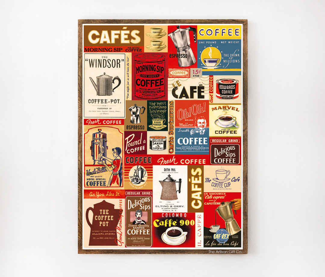 Cavallini & Co. Poster - Coffee Vintage Wall Print