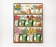 Cavallini & Co. Poster - Flower Market Vintage Wall Print