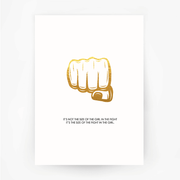 FIST 'Size of the Fight' Print Gold