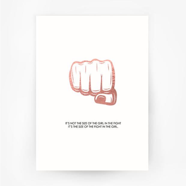 FIST 'Size of the Fight' Print Rose Gold