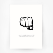 FIST 'Size of the Fight' Print Black