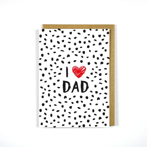 Greeting Card Father's Day I Heart Dad
