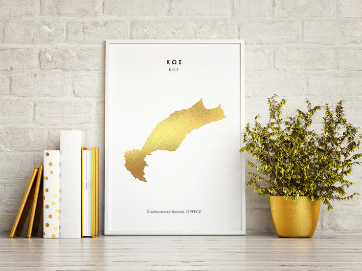 Map KOS Art Foil Print