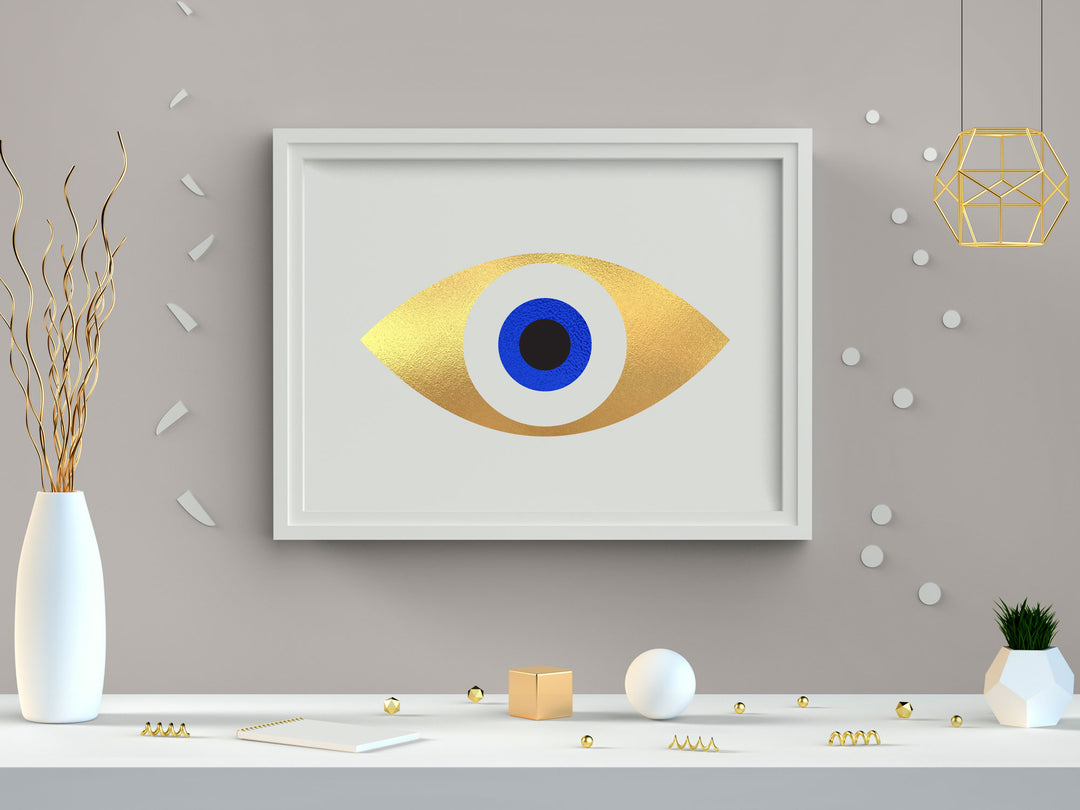 MATI Evil Eye Foil Print Gold