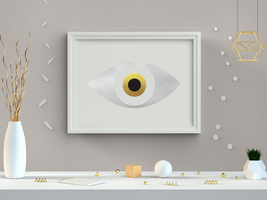 MATI Evil Eye Foil Print Gold