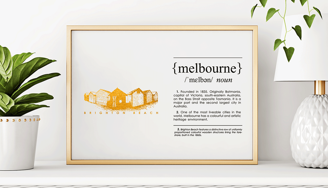 Melbourne Landmark Art Print - Brighton Beach