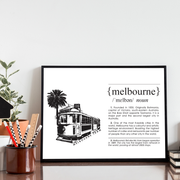 Melbourne Landmark Art Print - Melbourne Tram