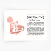 Melbourne Landmark Art Print - Melbourne Tram Rose Gold
