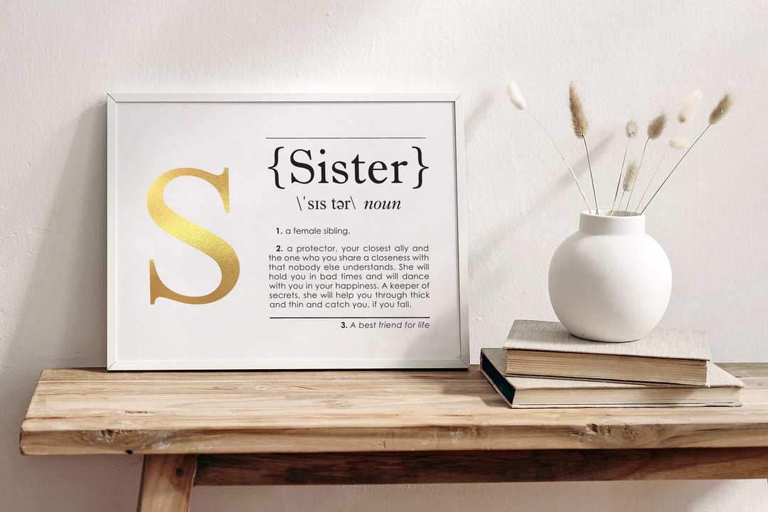 SISTER Definition Art Print